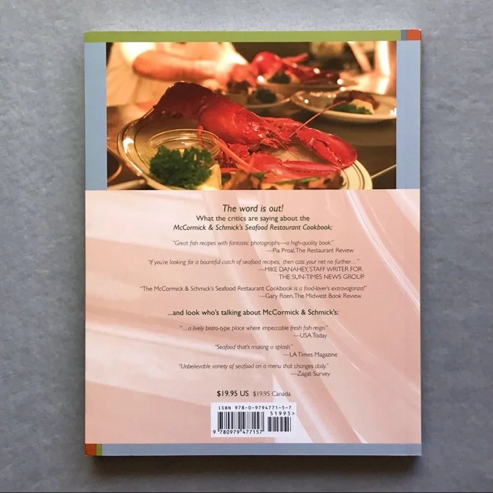NEW McCormick & Schmick’s Seafood Restaurant Cookbook Special Edition Paperback - Picture 3 of 3